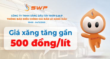 Giá xăng hôm nay 4/12 tăng gần 500 đồng/lít