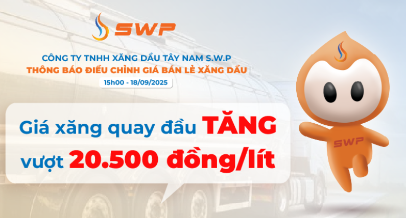 Giá xăng dầu hôm nay 18/9: Xăng quay đầu tăng, vượt 20.500 đồng/lít