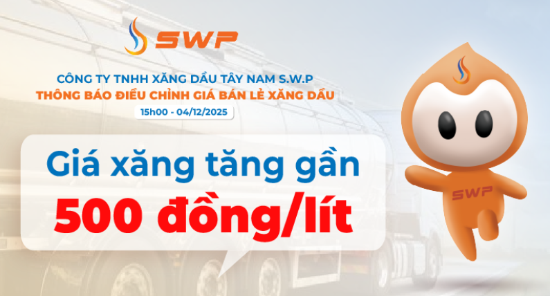 Giá xăng hôm nay 4/12 tăng gần 500 đồng/lít