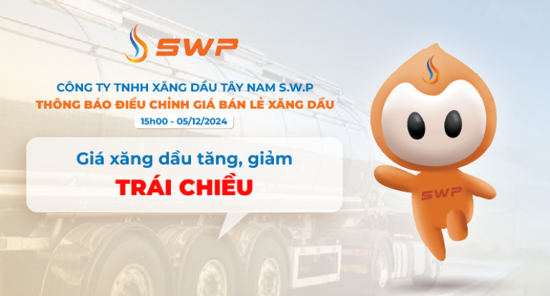 Giá xăng dầu tăng, giảm trái chiều