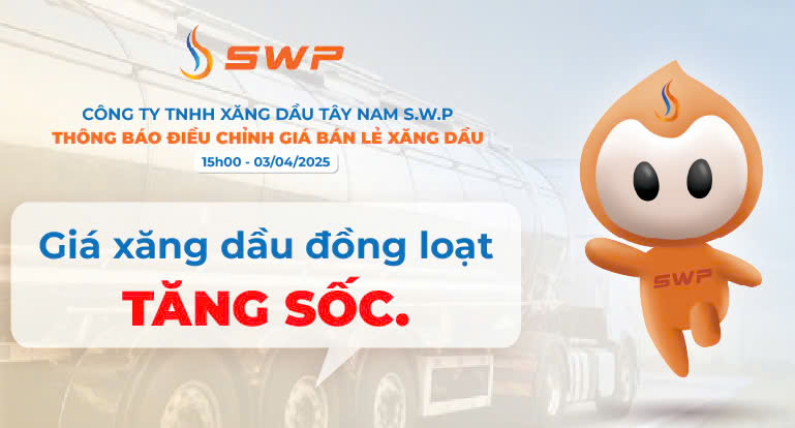Giá xăng dầu hôm nay 03/04/2025: Xăng dầu đồng loạt tăng sốc, RON 95 tăng gần 500 đồng/lít