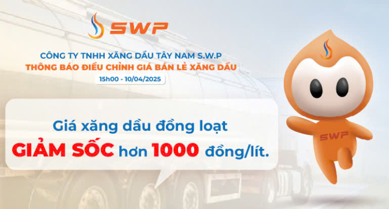 Giá xăng dầu hôm nay 10/4/2025: Xăng dầu đồng loạt giảm sốc, hơn 1.000 đồng/lít