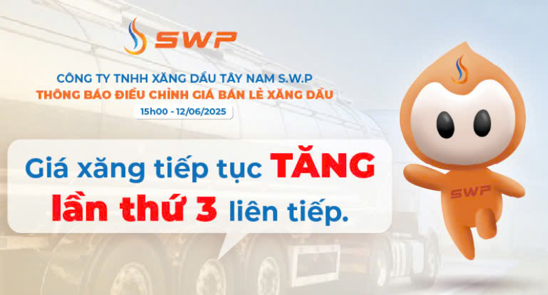 Giá xăng dầu hôm nay 12/6/2025: Giá xăng tăng lần thứ 3 liên tiếp