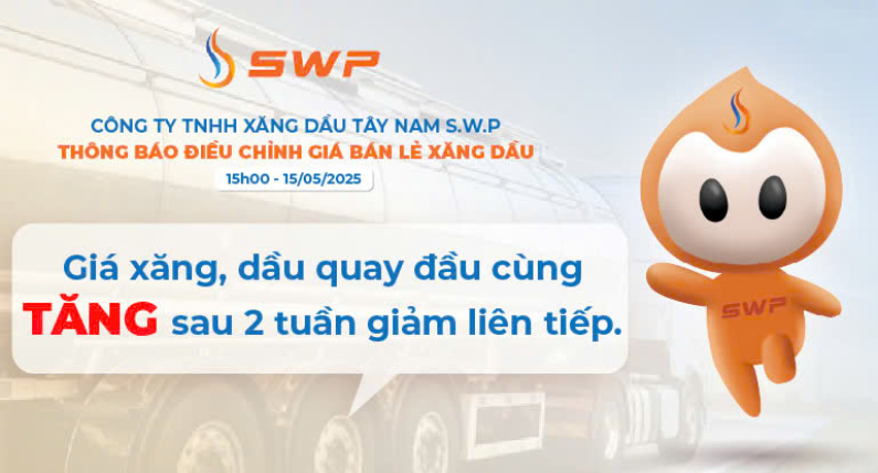 Giá xăng dầu hôm nay 15/5/2025: Giá xăng, dầu quay đầu cùng tăng sau 2 tuần giảm liên tiếp