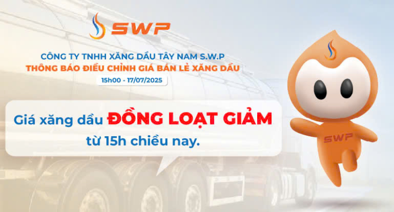 Giá xăng dầu hôm nay 17/7/2025: Đồng loạt giảm, RON 95 dưới 20.000 đồng/lít