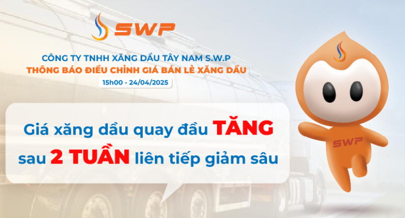 Giá xăng dầu hôm nay 24/4/2025: Xăng dầu quay đầu tăng đồng loạt sau 2 tuần liên tiếp giảm sâu