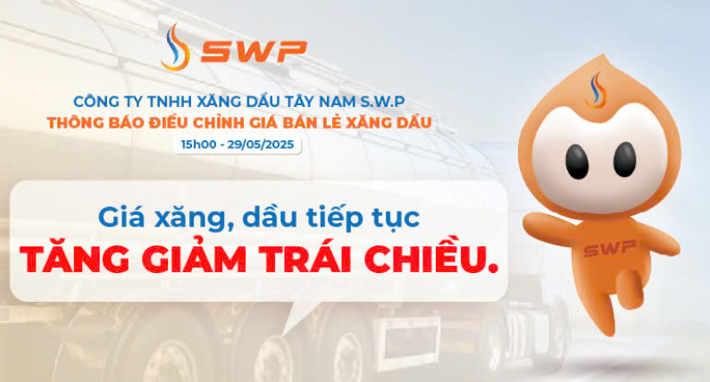 Giá xăng dầu hôm nay 29/5/2025: Tiếp tục tăng giảm trái chiều