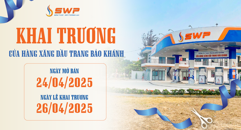 Thông báo khai trương Cửa hàng xăng dầu Trang Bảo Khánh - Đà Nẵng