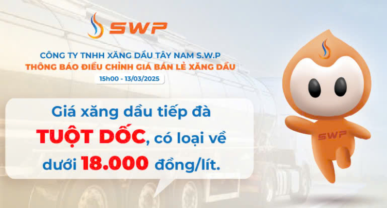 Giá xăng dầu ngày 13/3/2025: Giá xăng giảm xuống mức thấp nhất gần 4 năm qua